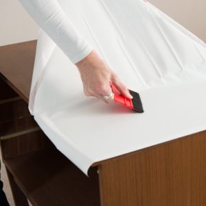 dc fix GLOSSY WHITE sticky back plastic vinyl wrap film (1 to 15m long)