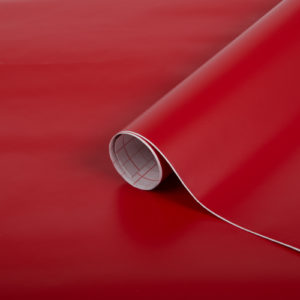 45cm x 1m up to 15m dc fix MATT SIGNAL RED sticky back plastic vinyl wrap film (200-0108)