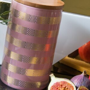 15mm x 10m LINES PINK & GOLD washi tape for crafts & home decor (CYW1242)