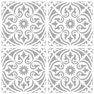 HENLEY Tile Stencil for Walls, Floors, Patios and Furniture