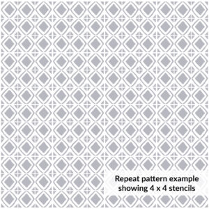 TRIBAL Reusable Tile Stencil for Walls, Floors, Patios and Furniture