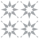 STELLAR Reusable Tile Stencil for Walls, Floors, Patios and Furniture