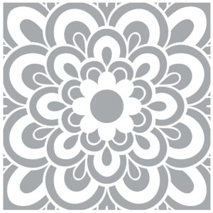 MAISIE Reusable Tile Stencil for Walls, Floors, Patios and Furniture