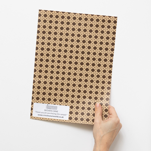 Dc fix WOVEN CANE Sticky Back Plastic Pattern Sample Create Your World